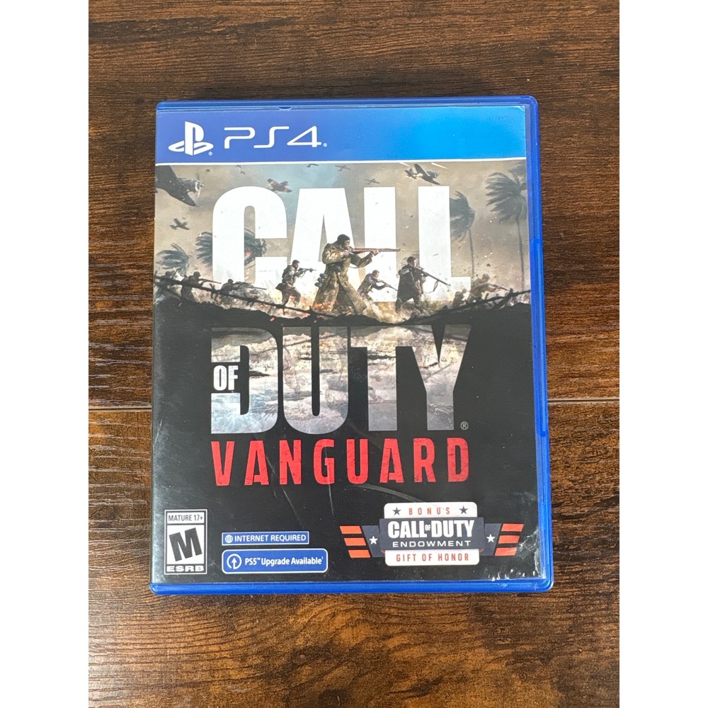 Call of Duty Vanguard Sony PlayStation 4 PS4 Activision 2021 WWII FPS Game Disc